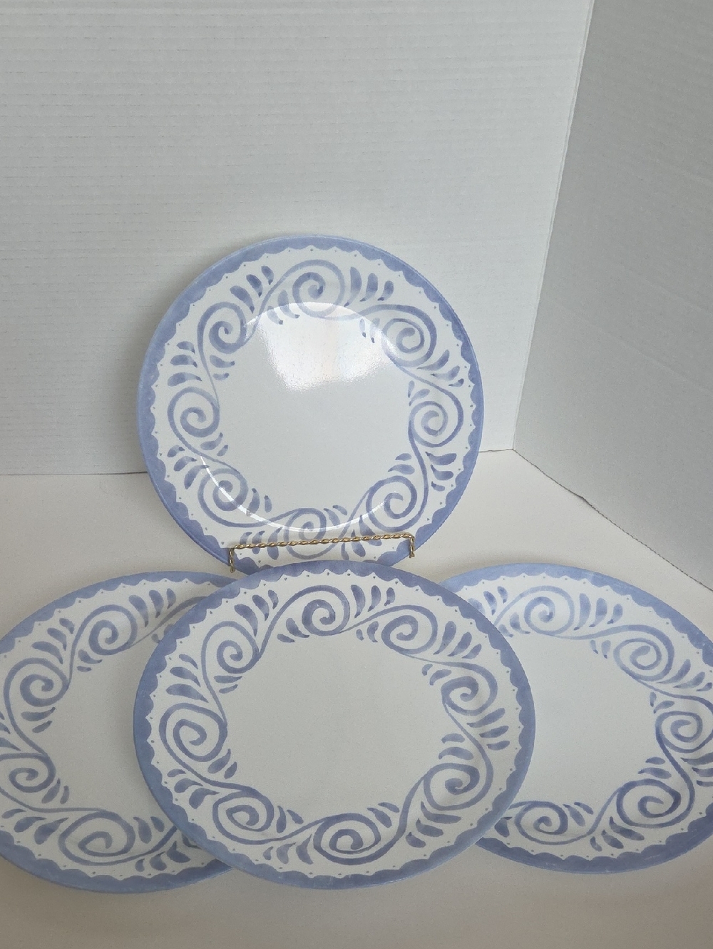 4Pc Corelle Ocean View Dinner Plates Set of 4 10 1/4" Round